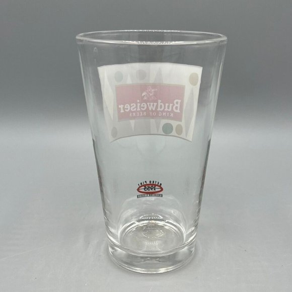 Budweiser Retro 1955 Design Collector's Edition Pint 16 Oz. Beer Glass Libbey - Picture 3 of 7